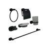 KIT DE ACCESORIOS PARA BAÑO COLOR NEGRO